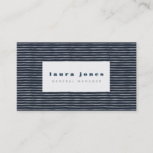 Blanco marineslepes vrouwen visitekaartje (Voorkant)