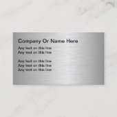 Blanco metallische Visitekaartjes (Voorkant)