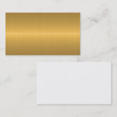 Blanco metallische Visitekaartjes (Voorkant / Achterkant)