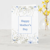 Blanco Moederdag Kaart (Gele Bloem)