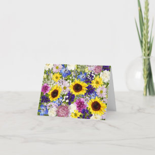 Blanco Note Kaarten voor Tuiniers Bloemen Collage