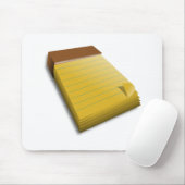Blanco notebook muismat (Met muis)