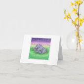 blanco notiecard kaart (Gele Bloem)