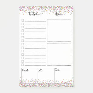 Blanco om Post-it® notes van lijst te doen