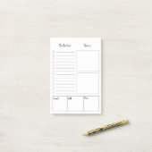 Blanco om Post-it® notes van lijst te doen (Op bureau)