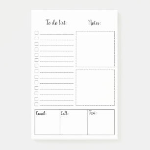 Blanco om Post-it® notes van lijst te doen