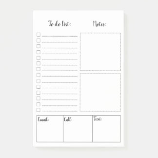 Blanco om Post-it® notes van lijst te doen