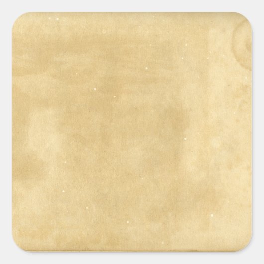 Blanco  oud papier vierkante sticker (Voorkant)