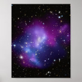 Blanco Paarse Celestial Space Foto Poster (Voorkant)