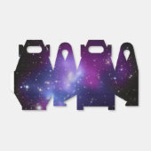 Blanco Paarse galaxy Cluster Celestial Bedankdoosjes (Uitgevouwen)