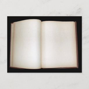 Blanco pagina's briefkaart