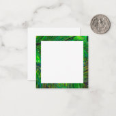 Blanco palmlebrand notitiekaartje (Voorkant / Achterkant in situ)