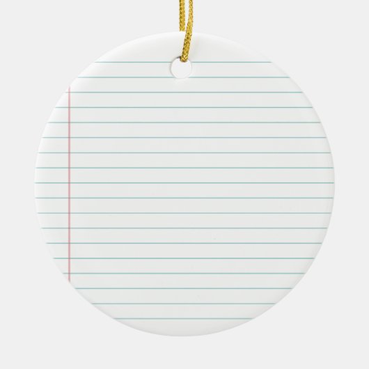 Blanco papier keramisch ornament (Voorkant)