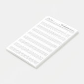 Blanco personele muziek Opmerking Papier Aangepast Post-it® Notes (Schuin)