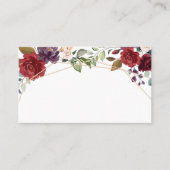 Blanco Plaatsen Kaarten Witte Rozen Goud Geometris Plaatskaartje (Voorkant)