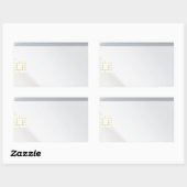 Blanco plastic kaarten met chip rechthoekige sticker (Vel)