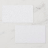Blanco platina metallisch zilver Visitekaartje. Visitekaartje (Voorkant / Achterkant)