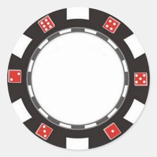 Blanco pocker chip sticker
