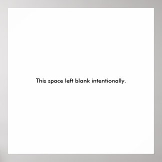 Blanco poster