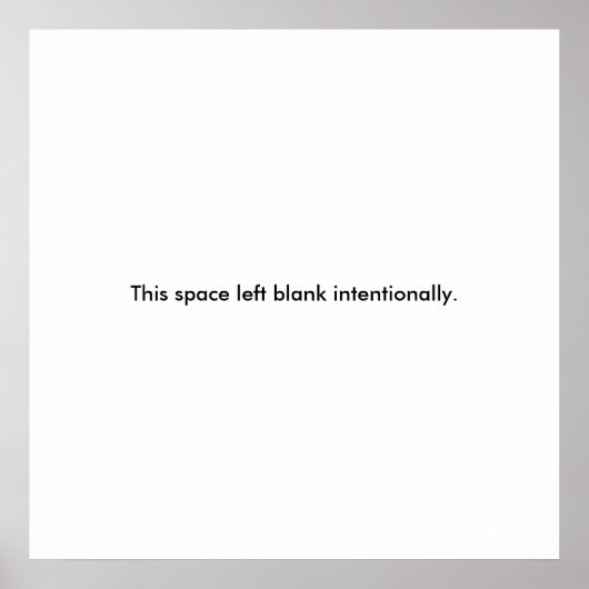 Blanco poster (Voorkant)