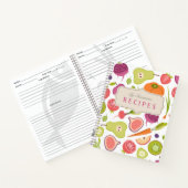 Blanco recept boek met groenten en fruit (Binnen)