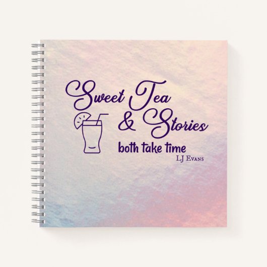 Blanco recept boek "Sweet Tea & Stories" (Voorkant)