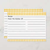 Blanco recipe Kaarten: Gingham Dreams Briefkaart (Voorkant / Achterkant)