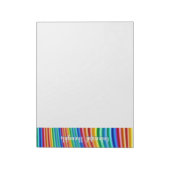 Blanco regenboogNotitieblok Kleurig ontwerp Notitieblok (Gedraaid)