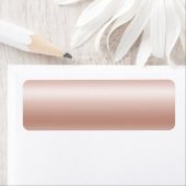 Blanco Roos Gold Ombre Folie Etiket (Insitu)