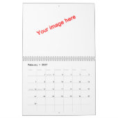 Blanco rooster kalender (Feb 2027)