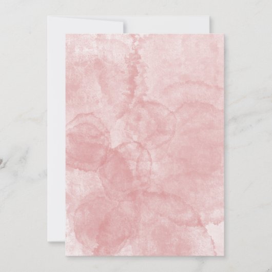 Blanco roze bruiloft of partijuitnodiging kaart (Voorkant)