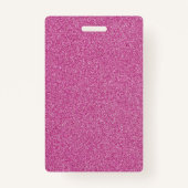 Blanco roze glitter DIY Sjabloon Aangepaste tekst  Badge (Voorkant)