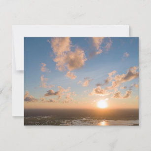 Blanco rug Schilderachtig lucht zonsopgang kusthor Bedankkaart
