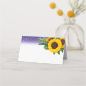 Blanco rustige zonnebloem voor handgeschreven brui (Achterkant)