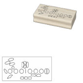 Blanco saxofoon vingeren rubberstempel (Gestempeld)