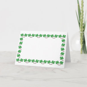 Blanco Shamrocks-rand Kaart