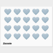 Blanco Sjabloon Blauw glanzend om het even welke L Hart Sticker (Vel)
