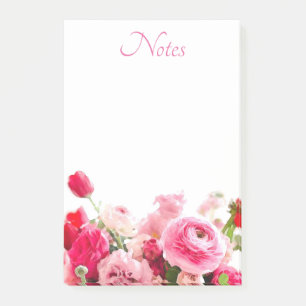 Blanco Sjabloon Rozen Bloemen Waterverf Post-it® Notes