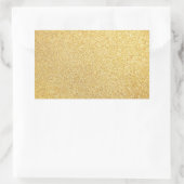 Blanco Sjabloon Voeg Jouw tekst Modern Gold Glitte Rechthoekige Sticker (Tas)