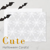 Blanco spin Web Print Halloween Kaarten