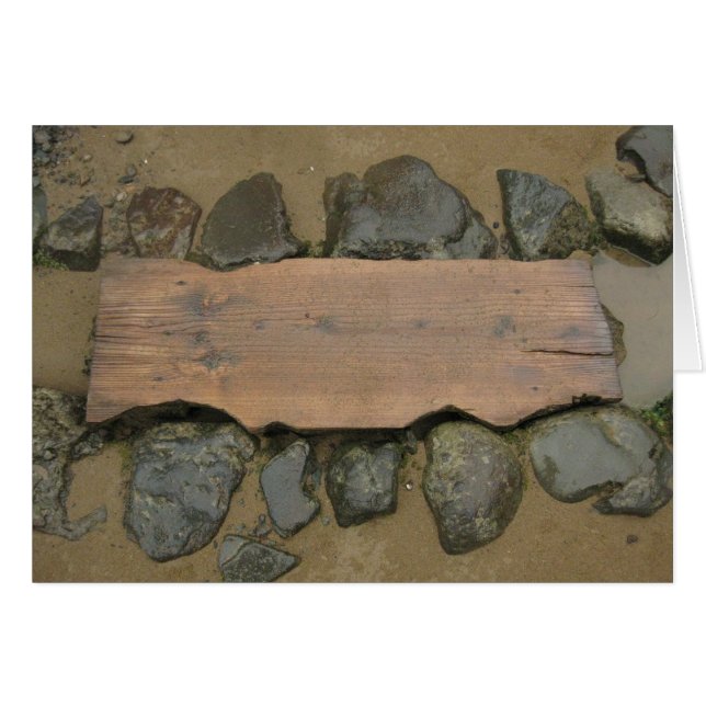 Blanco Stone Stone-kaart (Voorkant Horizontaal)