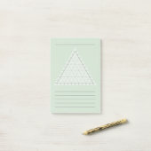 Blanco Ternaire Plot - Wetenschapsnotitie Post-its Post-it® Notes (Op bureau)