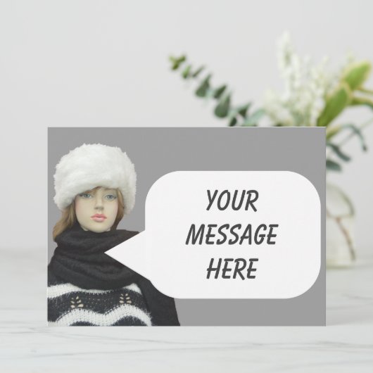 Blanco uitnodiging (Staand voorkant)