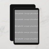 Blanco uitnodigingskaart 3.5x5 Voeg uw eigen afbee Kaart (Voorkant / Achterkant)