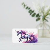 Blanco Unicorn Oracle-Kaarten Visitekaartje (Staand voorkant)