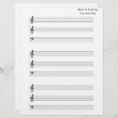 Blanco vel Music Trumpet Trombone (Voorkant / Achterkant)