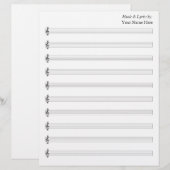 Blanco vel Muziek 10 schijven (Voorkant / Achterkant)