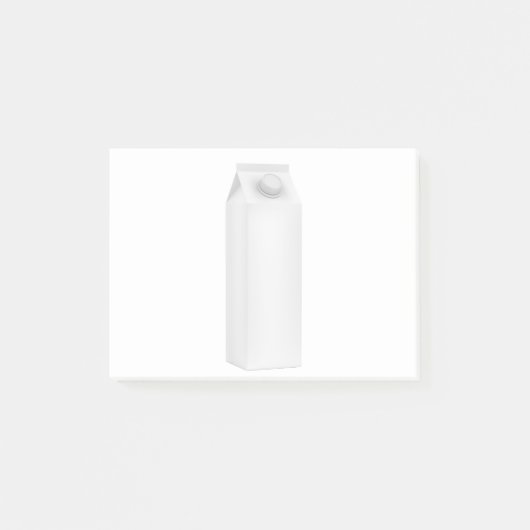 Blanco verpakking voor melk post-it® notes (Voorkant)