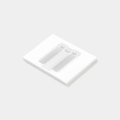 Blanco verpakkingen voor sap of melk post-it® notes (Schuin)