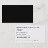 Blanco Visitekaartjes aan twee zijden (Voorkant / Achterkant)